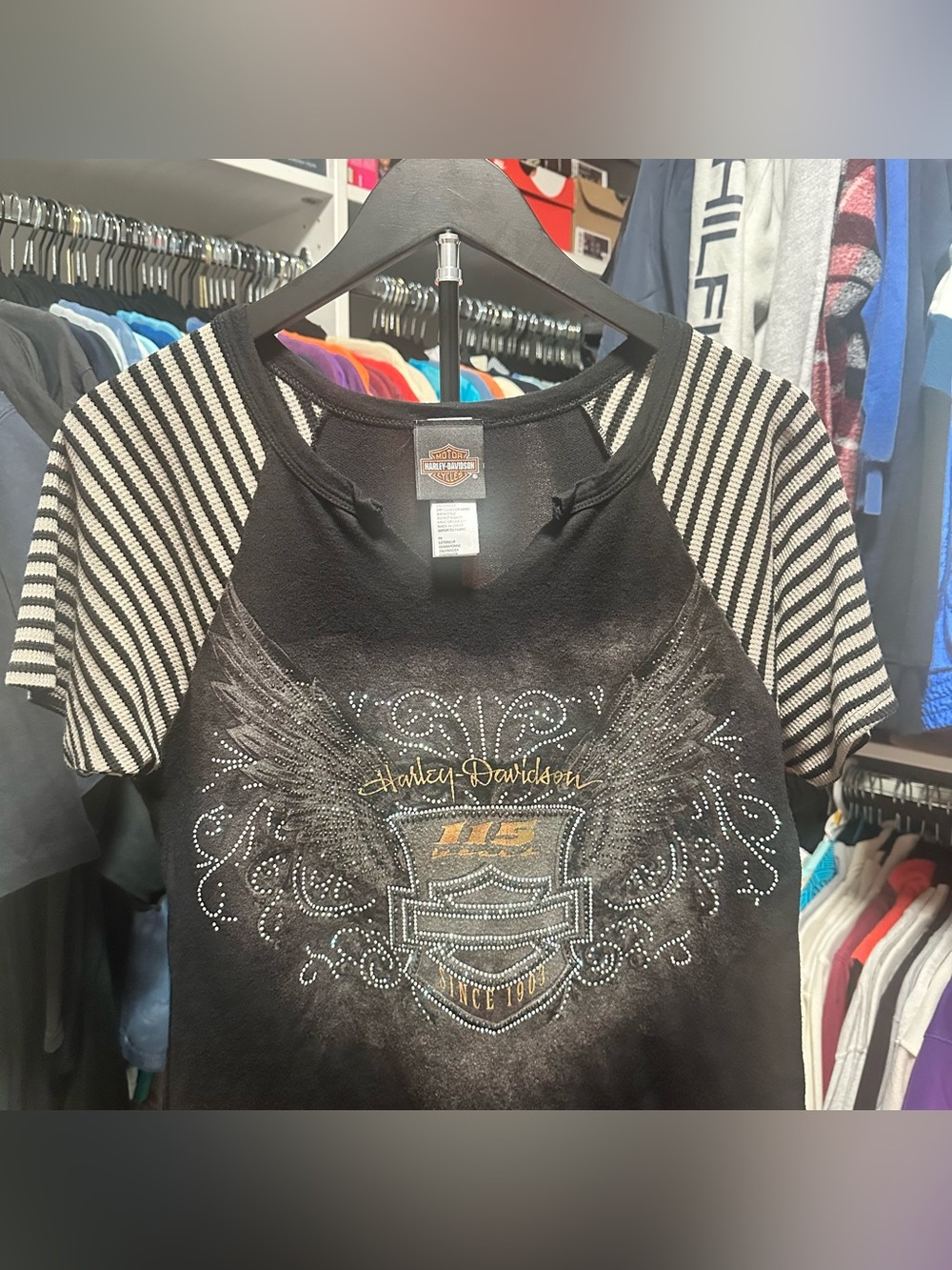 Women’s Y2K Harley Davidson Biker Tshirt Size Large
